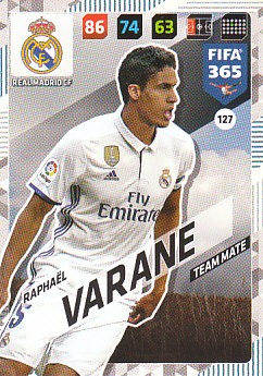 Raphael Varane Real Madrid 2018 FIFA 365 #127